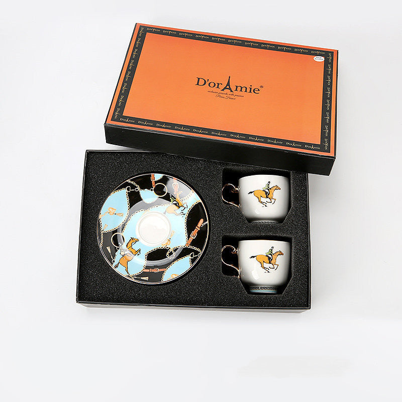 Fashion Small Turkish Coffee Cup And Saucer Tea Set Gift Box