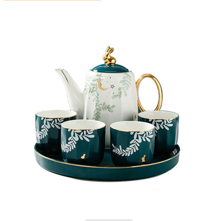 Forest Green Tea Set (6 Pc Set)