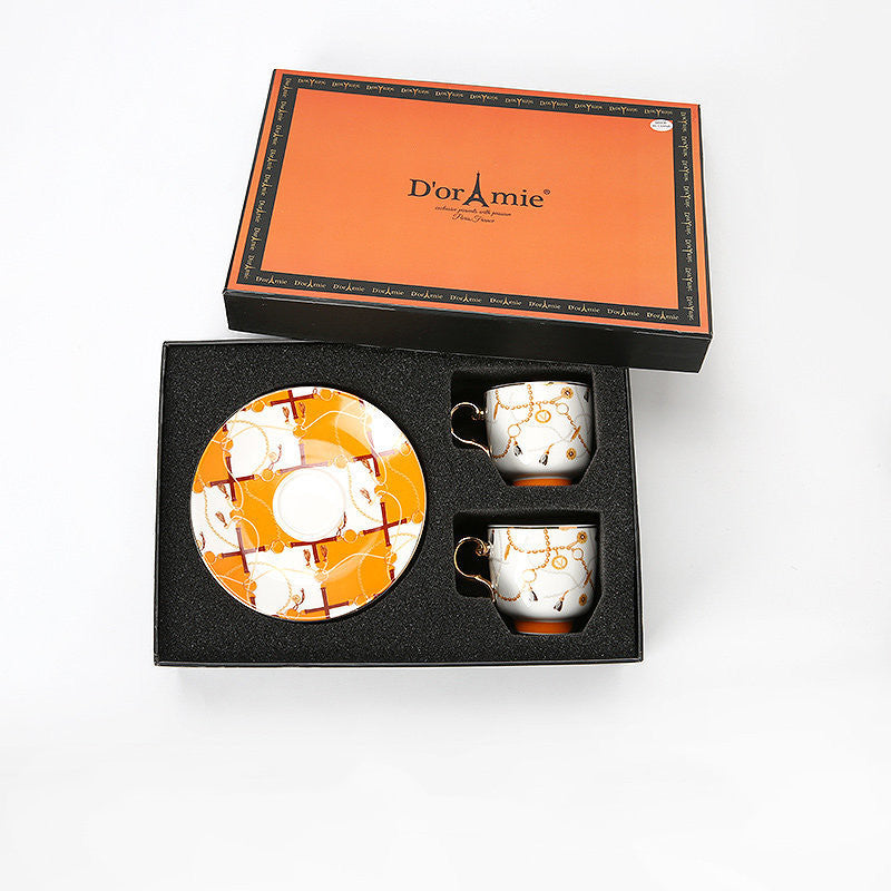 Fashion Small Turkish Coffee Cup And Saucer Tea Set Gift Box