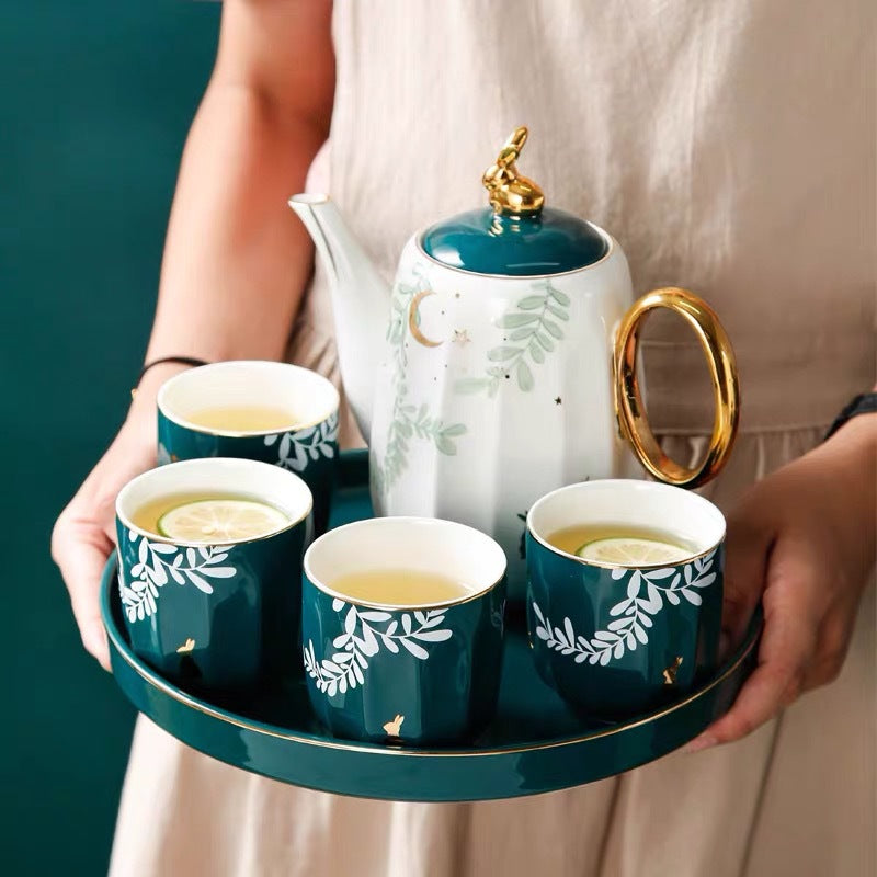 Forest Green Tea Set (6 Pc Set)