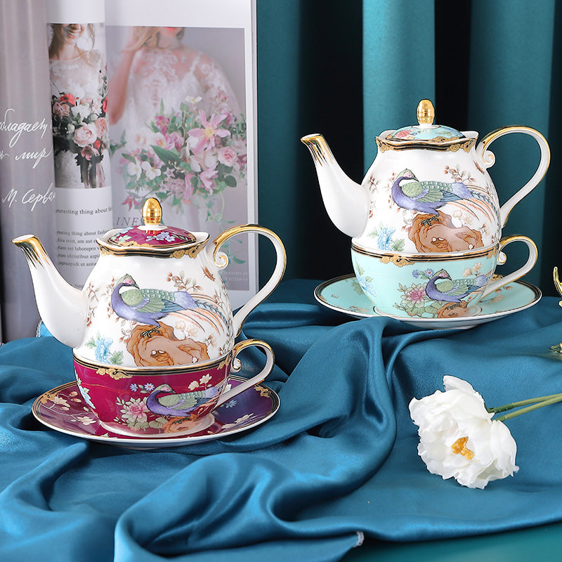 Household Ceramic Light Luxury Child And Mother Pot Afternoon Tea Set