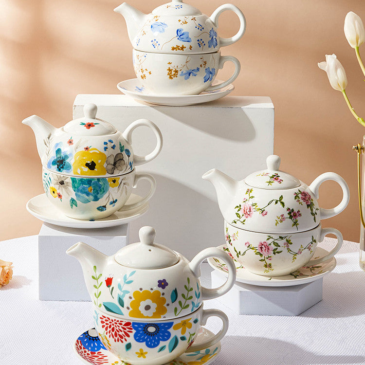Ceramic English Coffee Cup Set Tea Set Mother And Daughter Pot