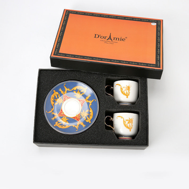 Fashion Small Turkish Coffee Cup And Saucer Tea Set Gift Box